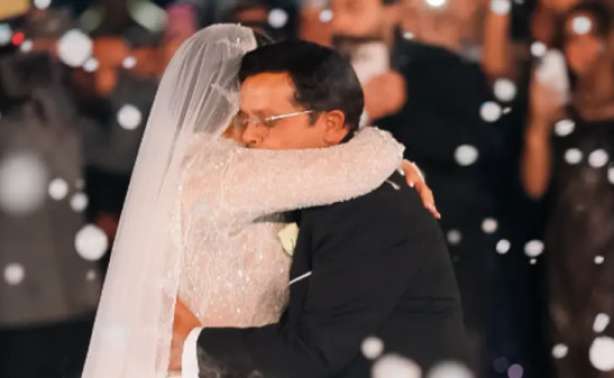 رسالة مؤثرة من هنيدي لابنته احتفالاً بزفافها