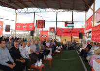 مهرجان سياسي وجماهيري في مخيم البرج الشمالي بجنوب لبنان باليوم الوطني لشهداء الجبهة الديمقراطية