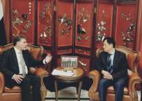 عبد الهادي يبحث مع سفير جمهورية الصين الشعبية بدمشق آخر مستجدات القضية الفلسطينية