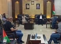 المحافظ أبو بكر يلتقي المدير الجديد لضريبة دخل طولكرم
