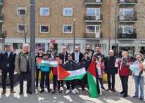 أنصار الجبهة الديمقراطية في جنوب السويد تشارك بالوقفة التضامنية مع غزة