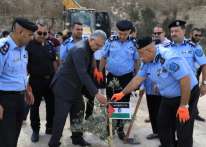 شرطة طولكرم وبلدية بيت ليد وبرعاية المحافظ أبو بكر تنظم فعالية لزراعة الأشجار