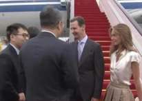 شاهد: الرئيس السوري يصل إلى الصين