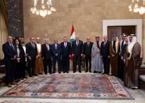 الرئيس اللبناني يلتقي السفراء العرب بلبنان برئاسة عميد السلك الدبلوماسي العربي السفير أشرف دبور