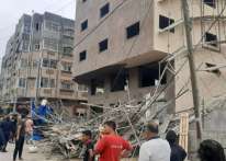 غزة: أول تعليق من اتحاد المقاولين على حادثة سقوط &quot;البقوم&quot; بإحدي البنايات