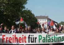 تظاهرة احتجاجية في ألمانيا ضد معرض صور ينكر وجود الشعب والنكبة الفلسطينية