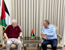 السفير دبور يبحث مع رئيس لجنة الحوار اللبناني الفلسطيني أوضاع اللاجئين