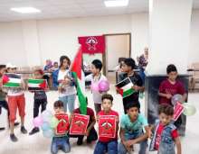 مخيم اليرموك: فعالية احتفالية فنية لأطفال نادي مجد الصيفي