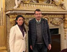السفيرة أبو حصيرة تلتقي رئيس مجموعة الصداقة الفرنسية الفلسطينية في مجلس الشيوخ الفرنسي