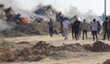 طائرات الاحتلال تستهدف نقطة للضبط الميداني شرقي غزة
