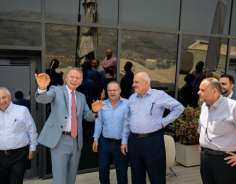 رئيس وأعضاء مجلس بلدية نابلس في زيارة لمدينة روابي