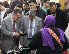 غزة: تفاعل طلابي كبير في افتتاح معرض &#34;ذاكرة بلادي&#34;