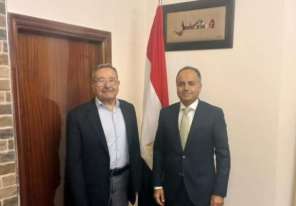 رمزي رباح يلتقي بسفير جمهورية مصر لدى دولة فلسطين