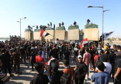 مظاهرات في بغداد احياءًا للذكرى الثالثة لحراك تشرين