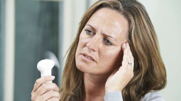 Hot flushes are a common symptom in the run-up to the menopause