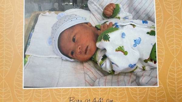 Porter Olsen as a baby
