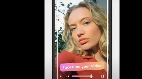 FaceTune's video app