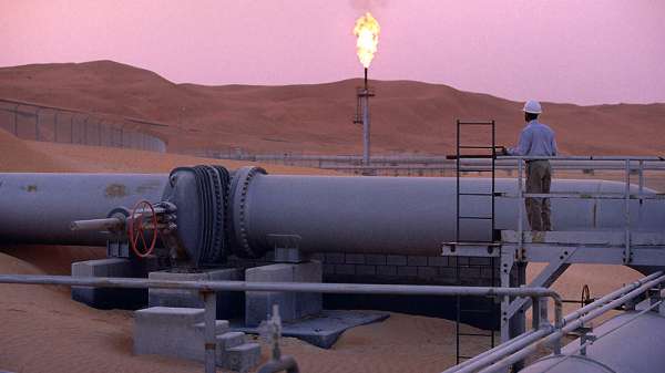 محطة إنتاج نفط بالسعودية
