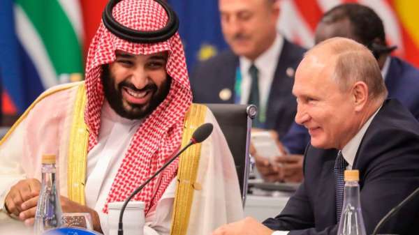 بوتين ومحمد بن سلمان عام 2018